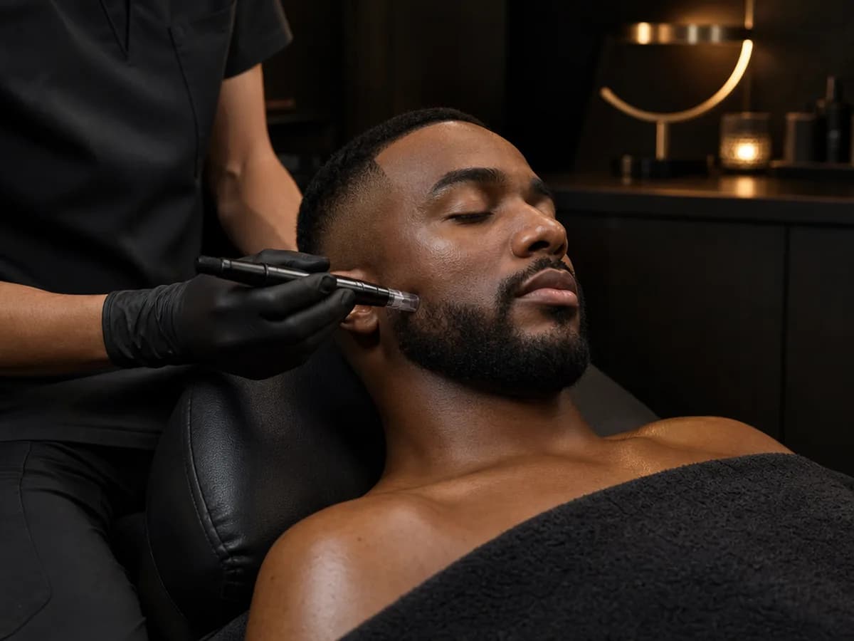 Microneedling treatment at Solace Skin Lab